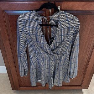 Super Cute Houndstooth Women's Romper